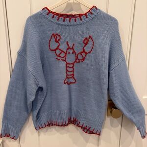 Bailey Rose Blue Lobster Sweater - NEVER WORN